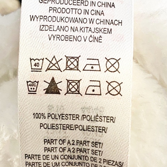 DISNEY Minnie Mouse White Fleece Hoodie w/Bow‎ & Ears, Size Medium (8-10) - Picture 7 of 10